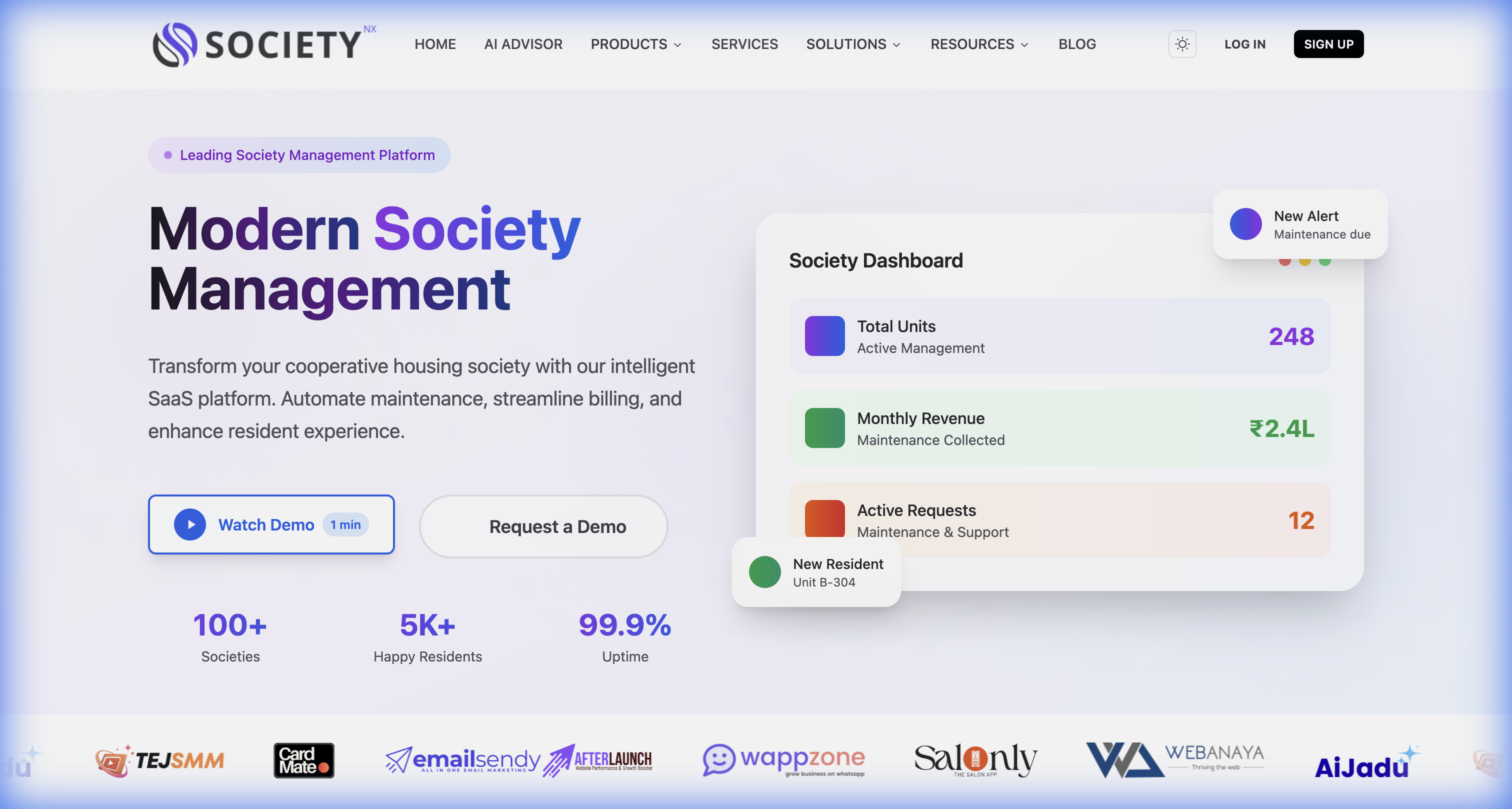 SocietyNx - Society Management Application